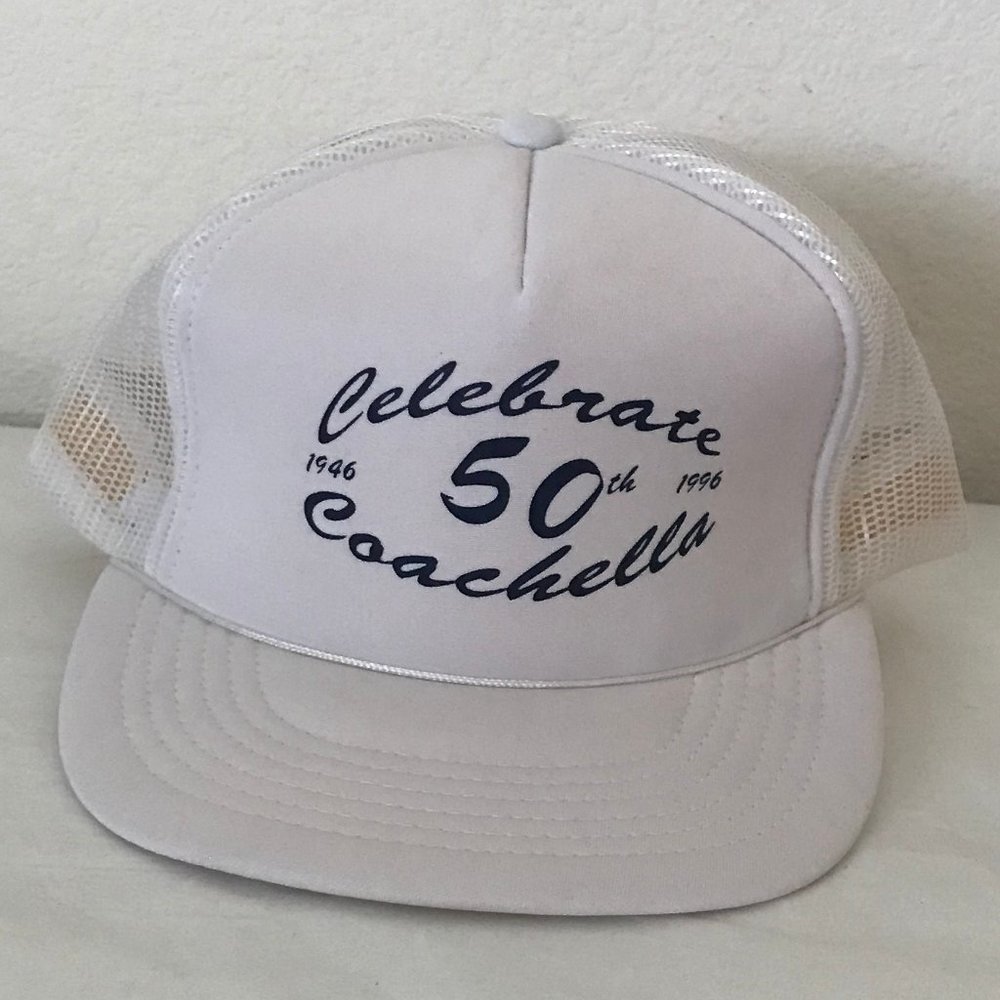 VINTAGE 1996 Coachella Trucker Hat UNUSED